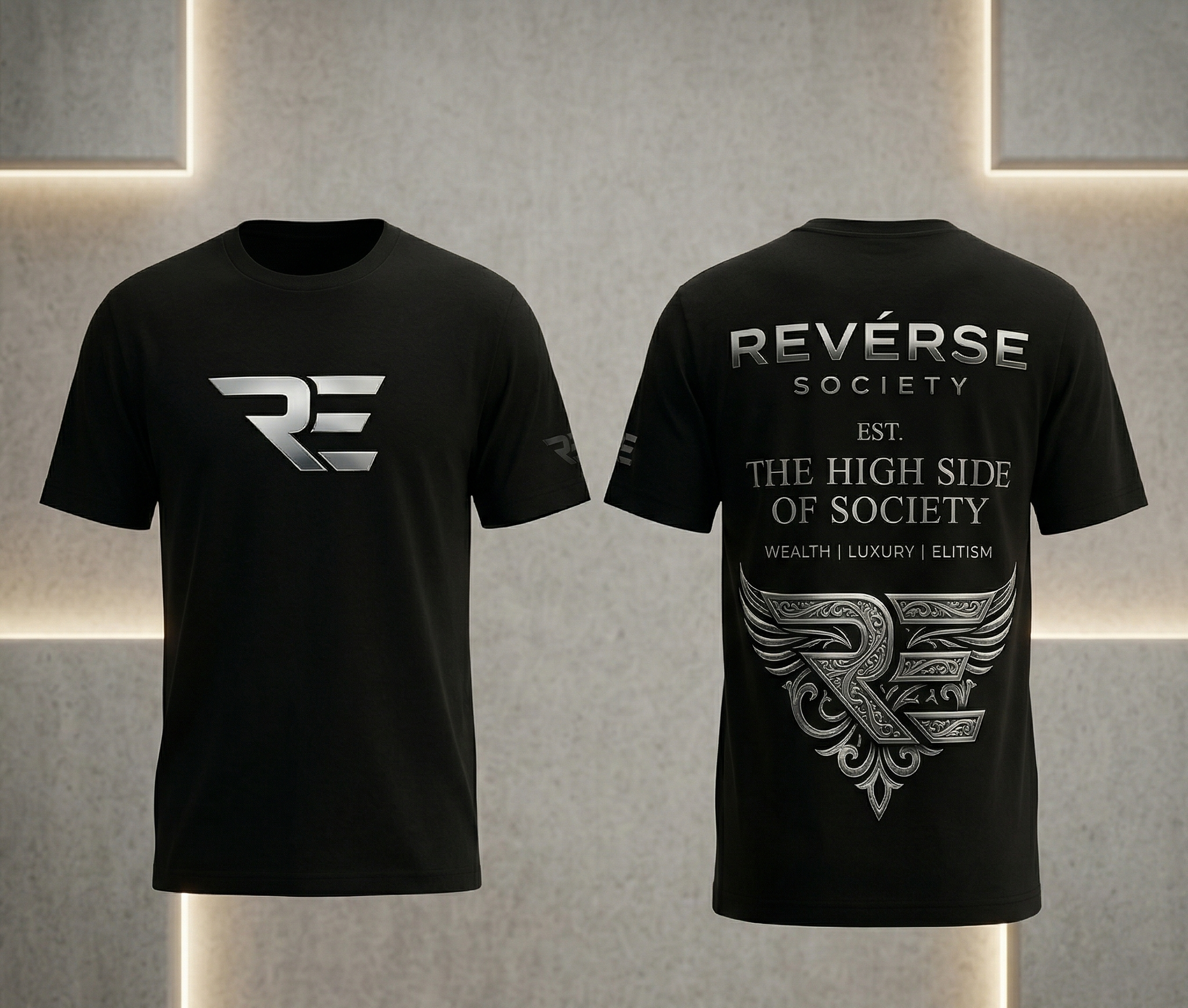 REVÉRSE Society Tee — Black